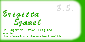 brigitta szamel business card